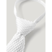 Cravate Tommy Hilfiger Equestrian en tricot homme Adam fermeture éclair Blanc optic Cravate Tommy Hilfiger Equestrian en tricot homme Adam fermeture éclair Blanc optic