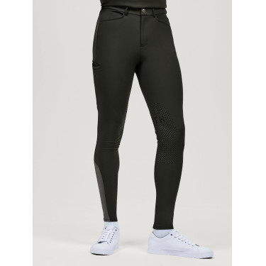 Pantalon Tommy Hilfiger Equestrian homme Pro grip genoux Noir