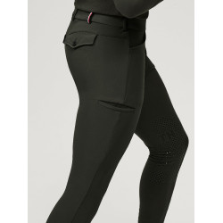 Pantalon Tommy Hilfiger Equestrian homme Pro grip genoux Noir