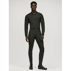 Pantalon Tommy Hilfiger Equestrian homme Pro grip genoux Noir