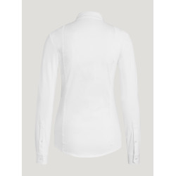 Polo de concours Tommy Hilfiger Equestrian New Jersey manches longues femme Blanc optic