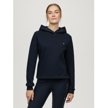 Sweat à capuche Tommy Hilfiger Equestrian Strass Laurens femme Sweat à capuche Tommy Hilfiger Equestrian Strass Laurens femme