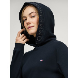 Sweat à capuche Tommy Hilfiger Equestrian Strass Laurens femme Bleu marine Sweat à capuche Tommy Hilfiger Equestrian Strass Laurens femme Bleu marine
