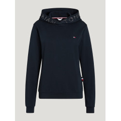 Sweat à capuche Tommy Hilfiger Equestrian Strass Laurens femme Bleu marine Sweat à capuche Tommy Hilfiger Equestrian Strass Laurens femme Bleu marine