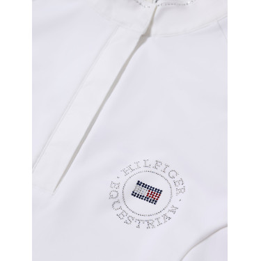 Polo de concours Tommy Hilfiger Equestrian Taylor Strass manches longues Polo de concours Tommy Hilfiger Equestrian Taylor Strass manches longues