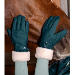 Gants d'équitation ELT Saint Moritz Bleu pétrole