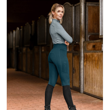 Legging d'équitation ELT Ella Glam Bleu pétrole