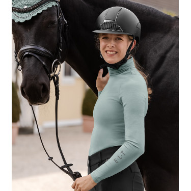 Col roulé ELT Madison femme Bleu argenté
