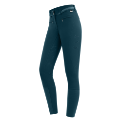 Pantalon d'équitation ELT Maja Glam Curved taille haute Bleu pétrole