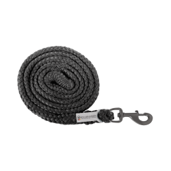 Longe d’attache Waldhausen Plus mousqueton standard bouclerie foncée Noir