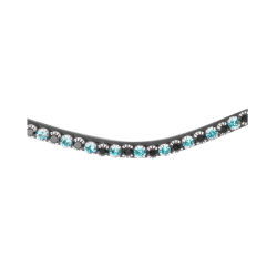 Frontal Glam noir X-Line Waldhausen Noir / bleu pétrole / noir