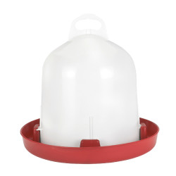 Abreuvoir à double corps Kerbl Hobbyfarming Blanc / rouge