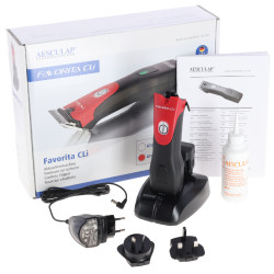 Tondeuse sur batterie Favorita CLi Aesculap Rouge