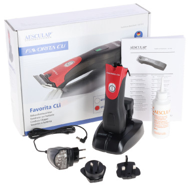 Tondeuse sur batterie Favorita CLi Aesculap Rouge