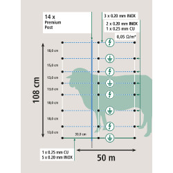 TitanNet Premium Vario AKO Blanc / bleu TitanNet Premium Vario AKO Blanc / bleu