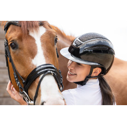 Casque d'équitation Elite Polo Covalliero Laqué noir Casque d'équitation Elite Polo Covalliero Laqué noir