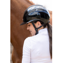 Casque d'équitation Elite Polo Covalliero Laqué noir Casque d'équitation Elite Polo Covalliero Laqué noir