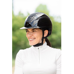 Casque d'équitation Elite Polo Covalliero Laqué noir Casque d'équitation Elite Polo Covalliero Laqué noir