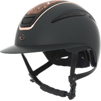 Casque d'équitation Elite Polo Covalliero Or rosé Noir Casque d'équitation Elite Polo Covalliero Or rosé Noir