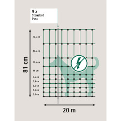 Clôture de délimitation Camping Net AKO Vert Clôture de délimitation Camping Net AKO Vert