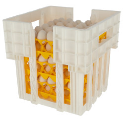 Conteneur de stockage et d’empilage des supports pour œufs Kerbl Hobbyfarming Blanc Conteneur de stockage et d’empilage des supports pour œufs Kerbl Hobbyfarming Blanc