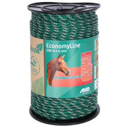 Cordelette de clôture EconomyLine AKO Vert / gris