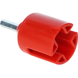 Embout de vissage pour isolateur annulaire et à clip AKO Rouge