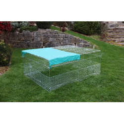 Enclos extérieur avec dispositif antifugue pour jeunes animaux Kerbl Hobbyfarming