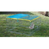 Enclos extérieur pour rongeur avec dispositif antifugue Kerbl Hobbyfarming