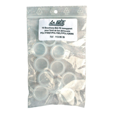 Sachet de 5 bouchons La Gee transparents Polyfirst Sachet de 5 bouchons La Gee transparents Polyfirst