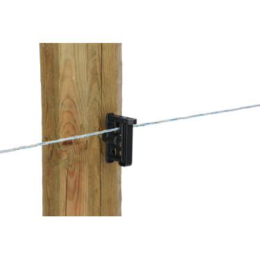 Isolateur clip Maxi Tape AKO Anthracite Gris Isolateur clip Maxi Tape AKO Anthracite Gris