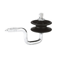 Isolateur d’angle pour fil et cordelette AKO Noir Isolateur d’angle pour fil et cordelette AKO Noir