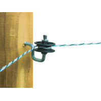 Isolateur d’angle pour fil et cordelette AKO Noir Isolateur d’angle pour fil et cordelette AKO Noir