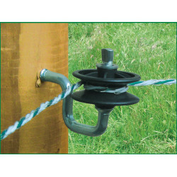 Isolateur d’angle pour fil et cordelette AKO Noir Isolateur d’angle pour fil et cordelette AKO Noir