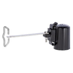 Isolateur de tête, solution d'angle pour ruban / cordelette T-Post AKO Noir Isolateur de tête, solution d'angle pour ruban / cordelette T-Post AKO Noir