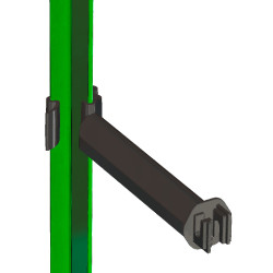 Isolateur écarteur T-Post AKO Noir Isolateur écarteur T-Post AKO Noir