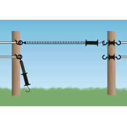 Kit de fermeture à ressort AKO Noir Kit de fermeture à ressort AKO Noir