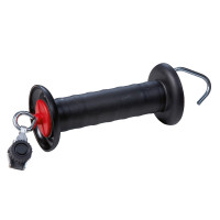 Poignée de porte avec raccord pour cordelette et fil AKO Noir Poignée de porte avec raccord pour cordelette et fil AKO Noir