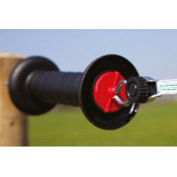 Poignée de porte avec raccord pour cordelette et fil AKO Noir Poignée de porte avec raccord pour cordelette et fil AKO Noir