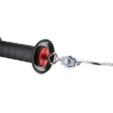 Poignée de porte avec raccord pour cordelette et fil AKO Poignée de porte avec raccord pour cordelette et fil AKO