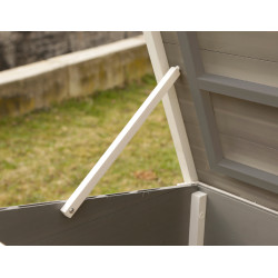 Poulailler en plastique ECO Samy Kerbl Hobbyfarming Blanc / gris Poulailler en plastique ECO Samy Kerbl Hobbyfarming Blanc / gris