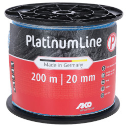 Ruban de clôture PlatinumLine AKO Blanc / bleu