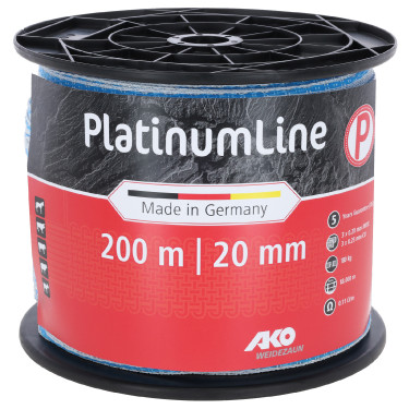Ruban de clôture PlatinumLine AKO Blanc / bleu