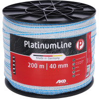 Ruban de clôture PlatinumLine AKO Blanc / bleu Ruban de clôture PlatinumLine AKO Blanc / bleu