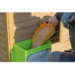 Nourrisseur avec dispositif anti-nuisibles Kerbl Hobbyfarming Vert / gris clair Nourrisseur avec dispositif anti-nuisibles Kerbl Hobbyfarming Vert / gris clair