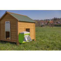 Nourrisseur avec dispositif anti-nuisibles Kerbl Hobbyfarming Vert / gris clair Nourrisseur avec dispositif anti-nuisibles Kerbl Hobbyfarming Vert / gris clair