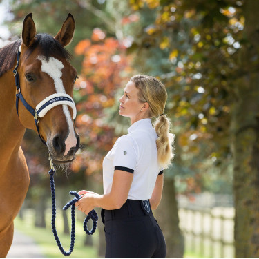 Polo technique Horze Taylor femme Blanc