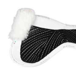 Amortisseur mémoire de forme rehausse avant et arrière Acavallo Blanc / blanc