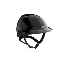 Casque d'équitation NACA Gravity S Noir onyx brillant / rose gold Casque d'équitation NACA Gravity S Noir onyx brillant / rose gold