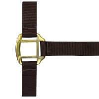 Licol nylon doublé cuir Norton Marron